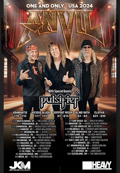 Anvil US Tour 2024