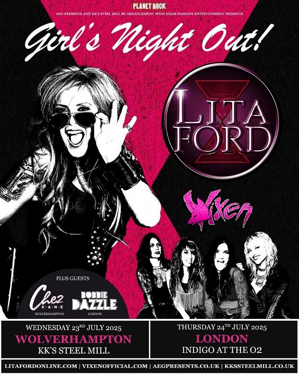 Lita Ford UK Girls Night Out Tour